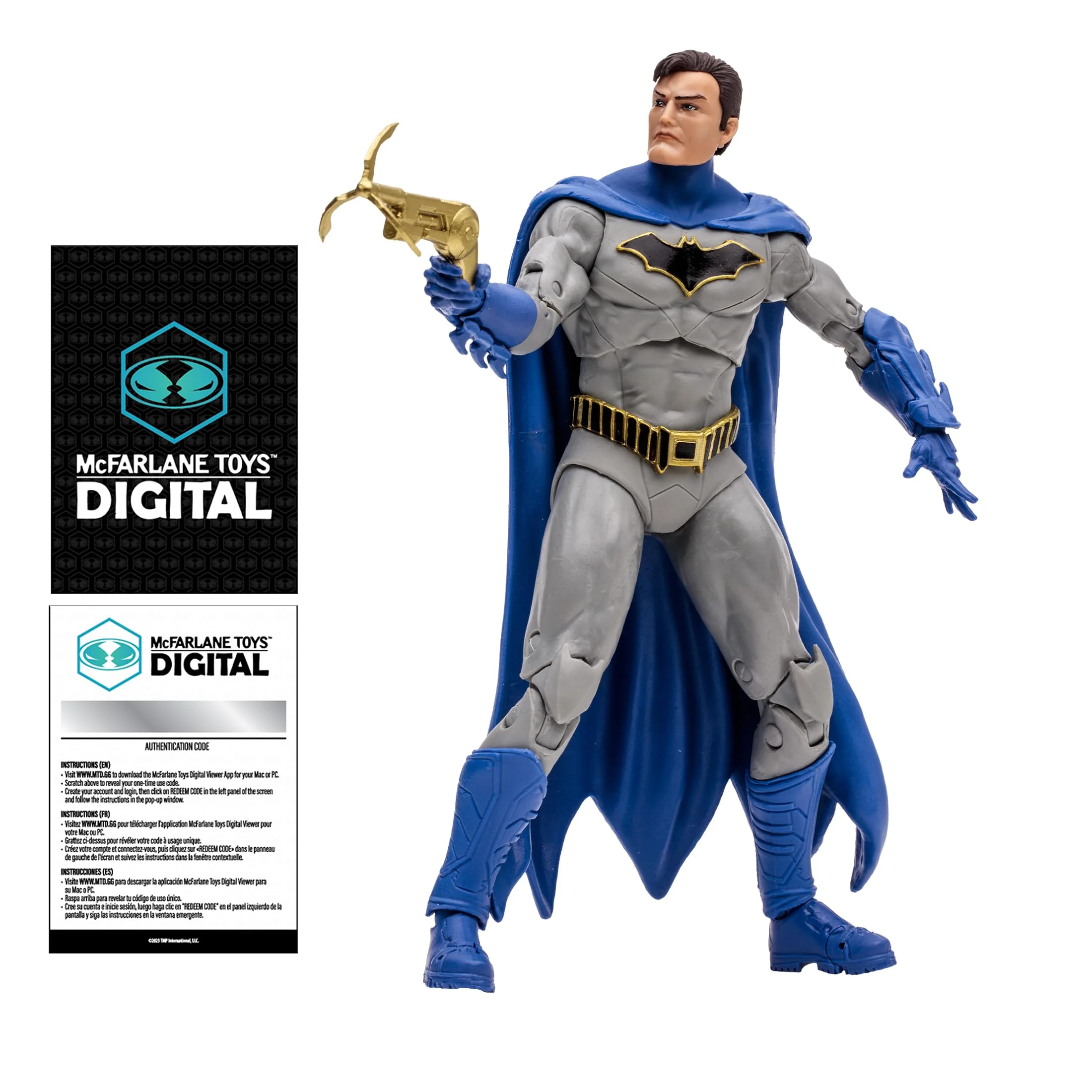 Contemporary McFarlane Toys - DC Direct Batman DC Rebirth 7in Action Figure with Digital Collectible Optimized