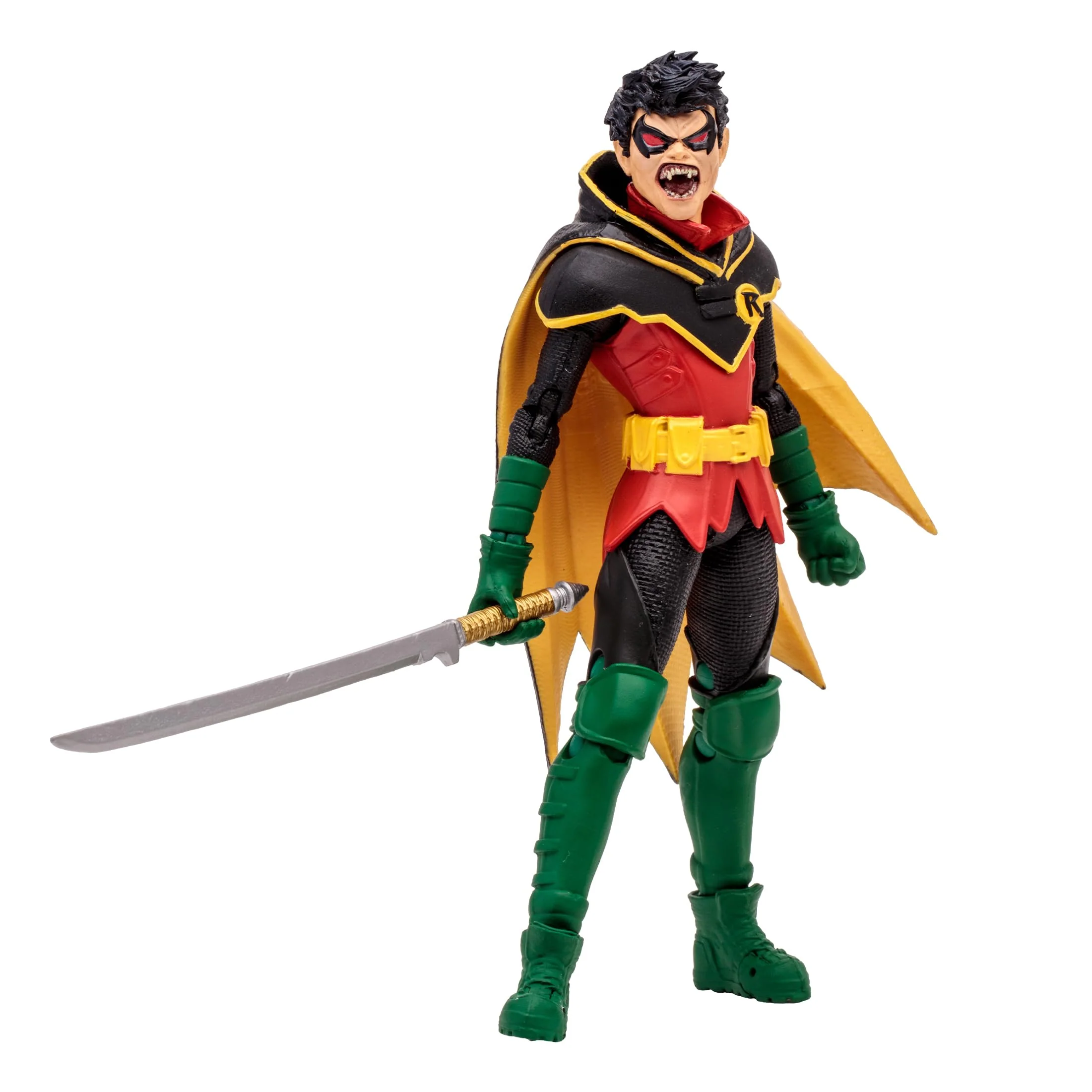 Detailed Robin Damian Wayne DC . Vampires Gold Label Walmart Exclusive 7 Figure Clean