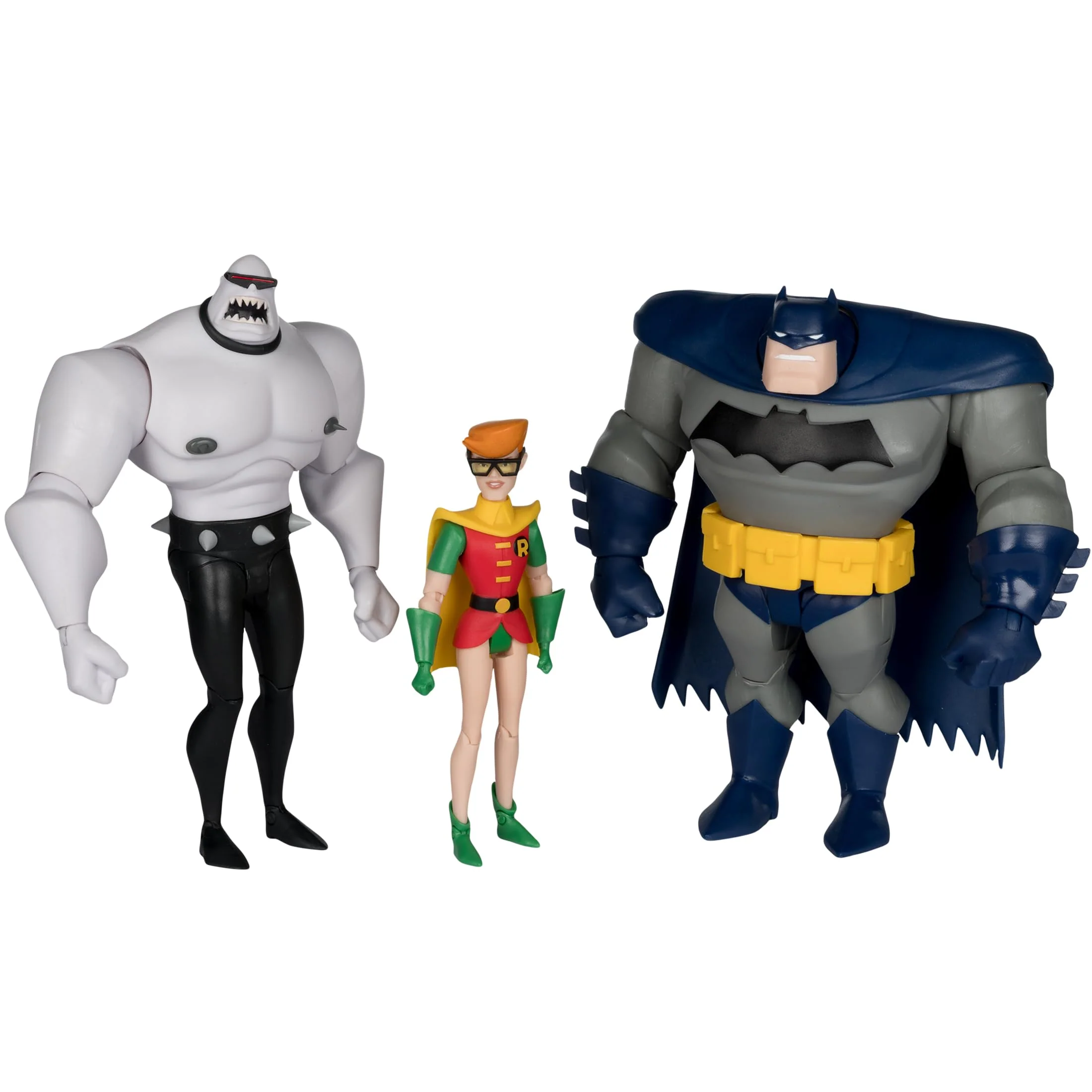 Verified McFarlane The New Batman Adventures Batman Mutant Leader Robin 3-Pack Legends of The Dark Knight Gold Label Toys Recyclable