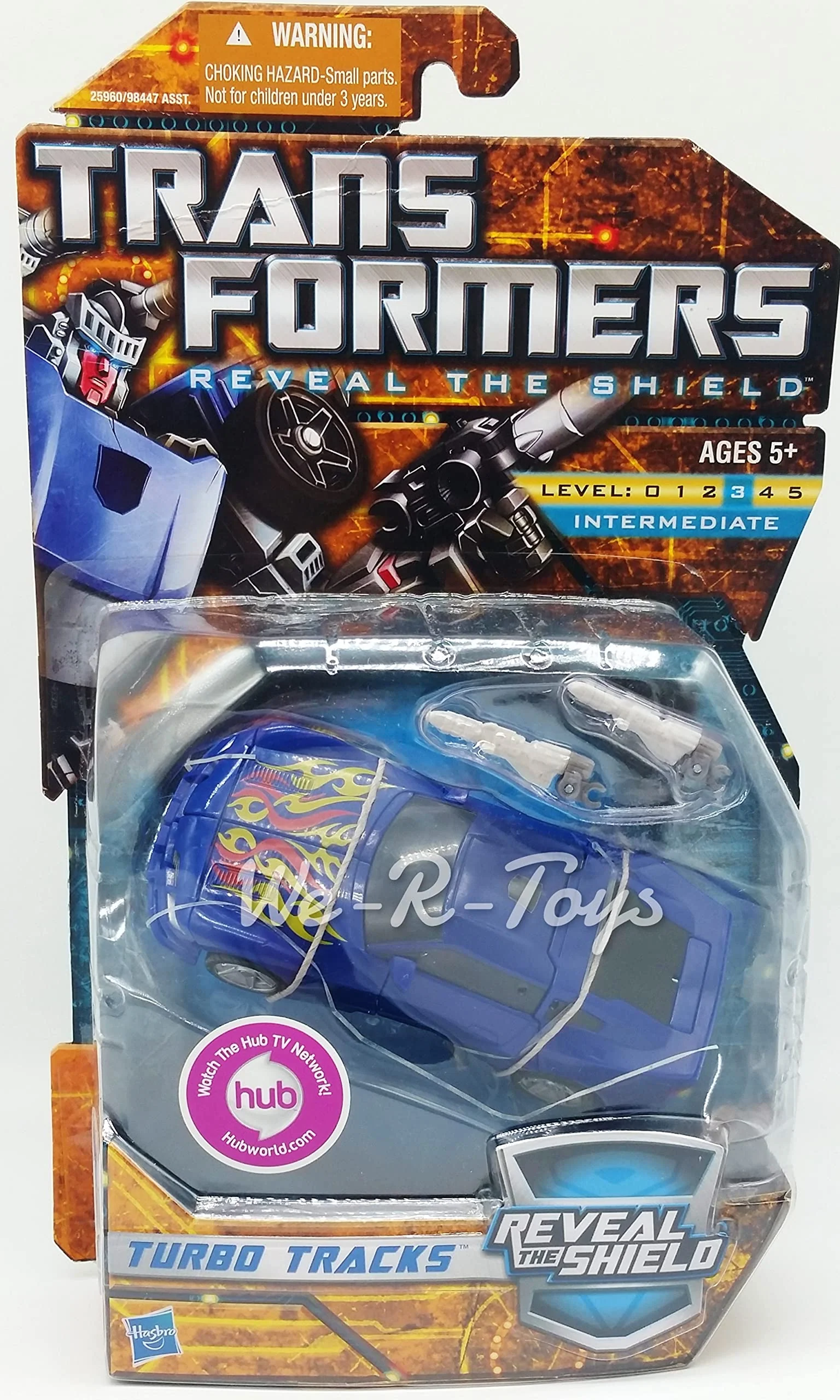 Refined Hasbro Year 2010 ers Reveal The Shield Series Deluxe Class 6 Inch Tall Robot Action Figure - TURBO TRACKS with 2 Converting Blasters… High-Quality