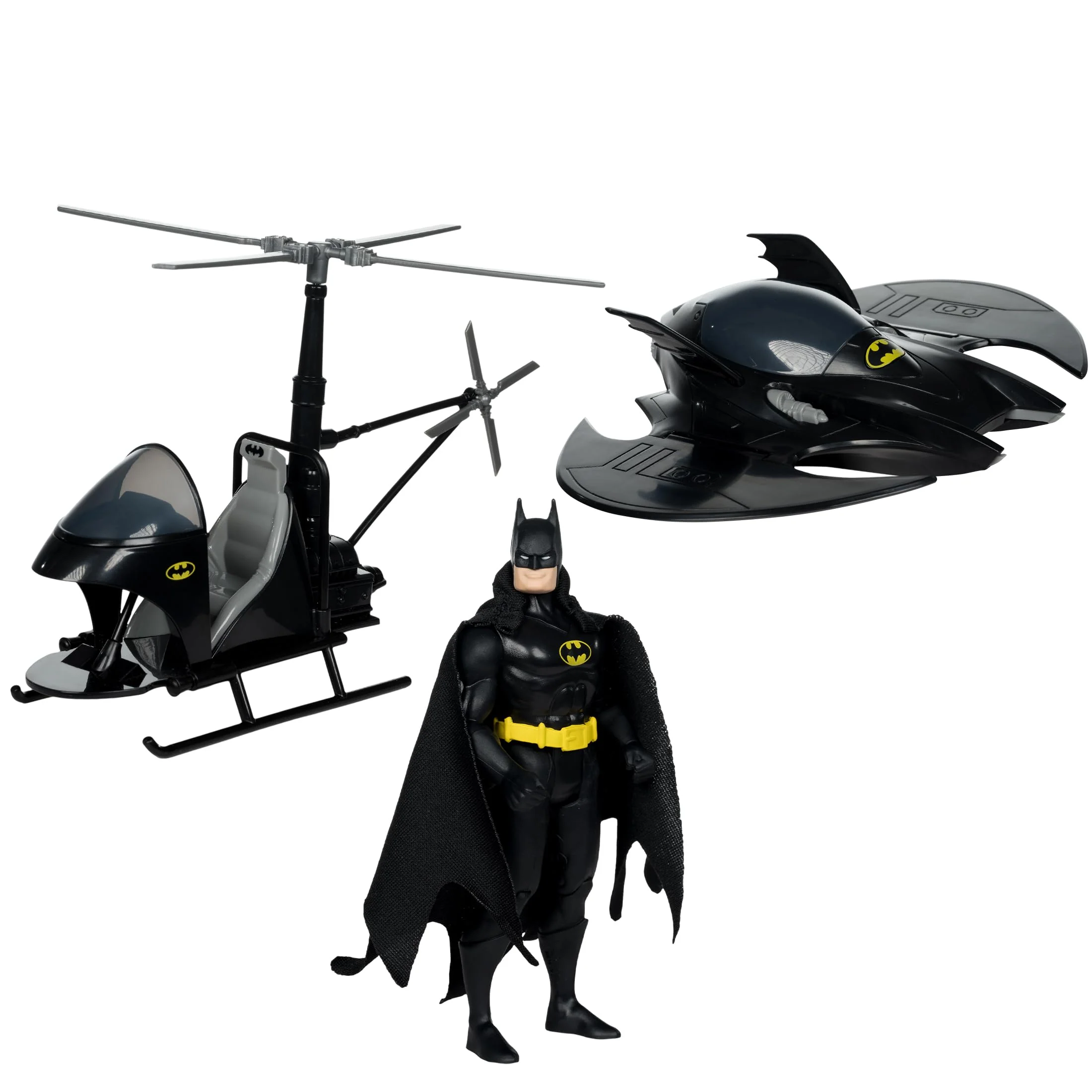 Refined McFarlane Toys - DC Super Powers Batman with Batwing and Whirlybat 3pk Gold Label Amazon Exclusive Authentic