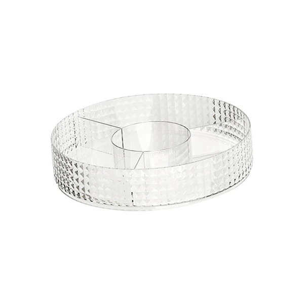 Casual Maxbell Countertop Turntable 10inches Cosmetic Storage Box Snacks Container Accessory Transparent Sophisticated
