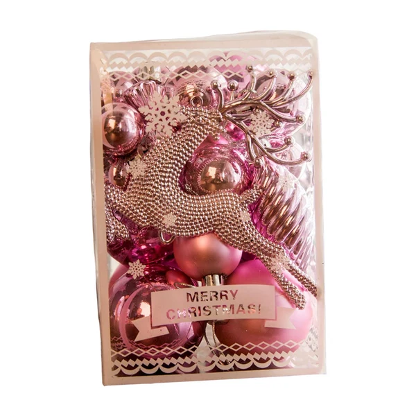 Classic Maxbell Christmas Ball Ornaments Christmas Decorative Ball for Bedroom Party Holiday Pink Casual