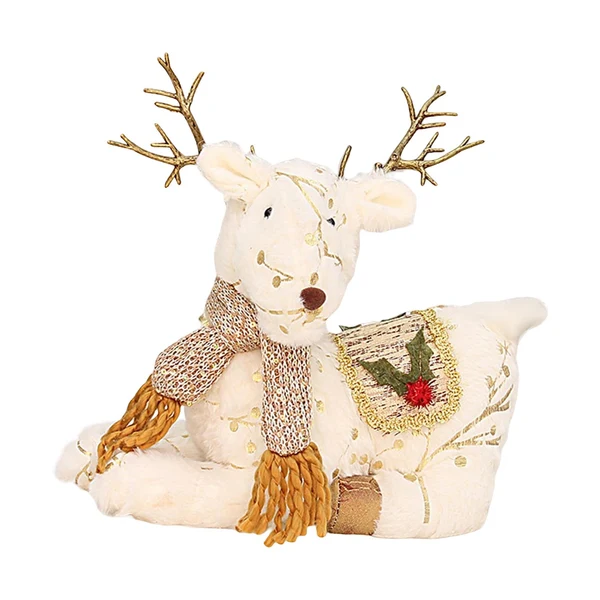 High-Grade Maxbell Elk Ornament Hotel Shopping Mall Window Party Decor Collectibles 28cm Specialty