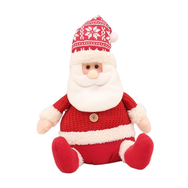 Specialty Maxbell Cute Christmas Doll Sitting Figurines Toys for Party Holiday Celebration Santa Claus Original Design