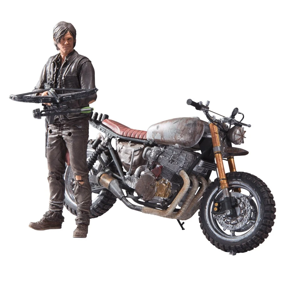 High-End McFarlane Toys The Walking Dead TV Daryl Dixon with New Bike Deluxe Box Set Crafted