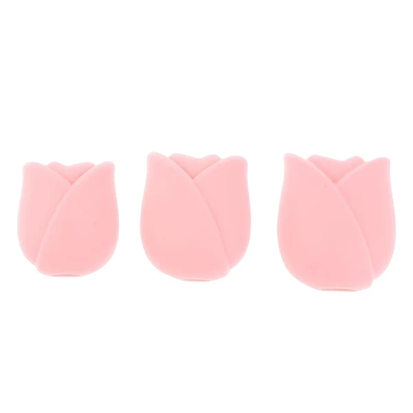 Contemporary Maxbell 3Pcs Silicone Makeup Brush Cover Protector Lightweight for Travel Wife Women Pink Functional