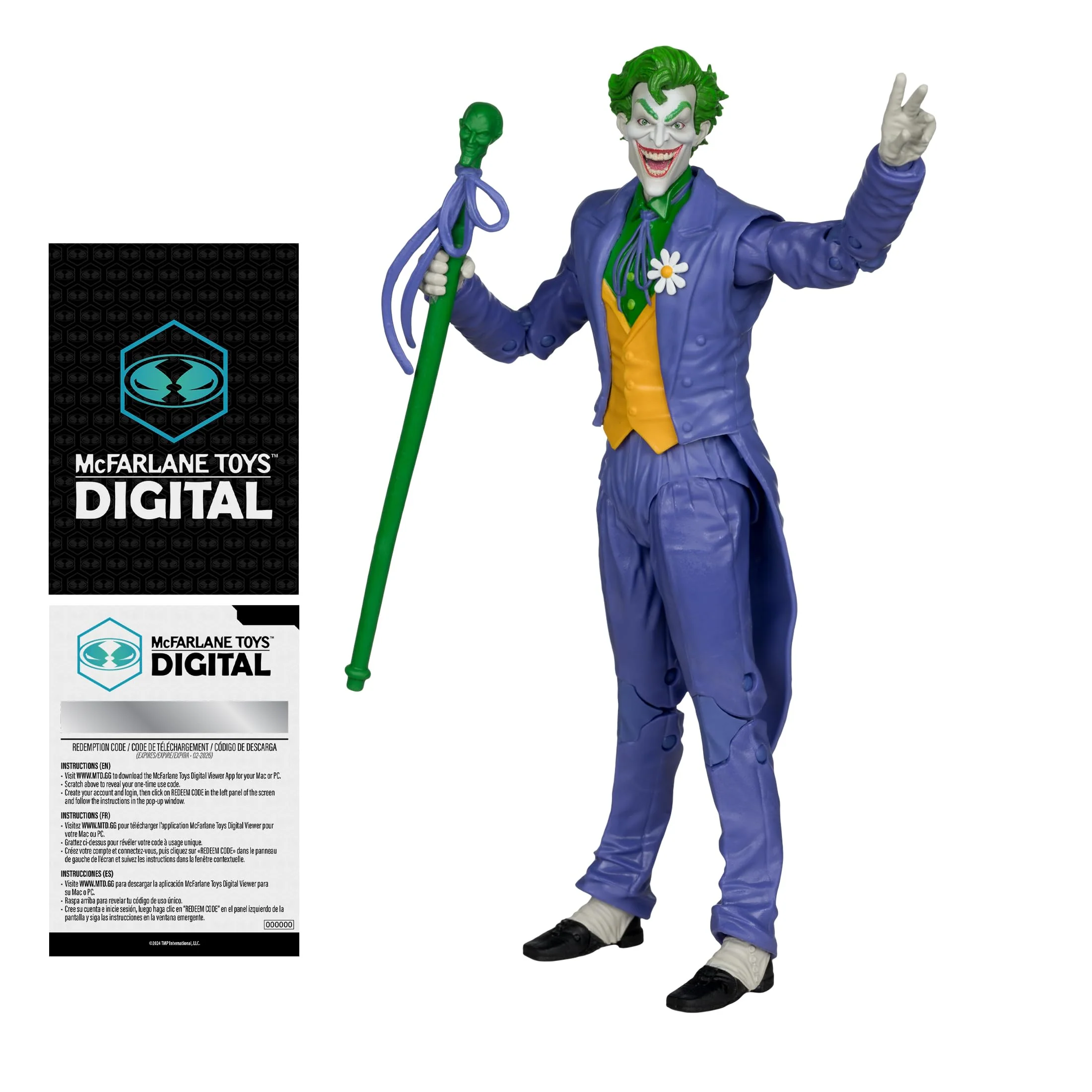 Elite McFarlane Toys - DC Direct The Joker DC The Silver Age 7in Action Figure Digital Collectible Soft