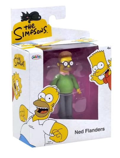 Artisan The Simpsons 2.5 inch Articulated Ned Flanders Character Figure Secure