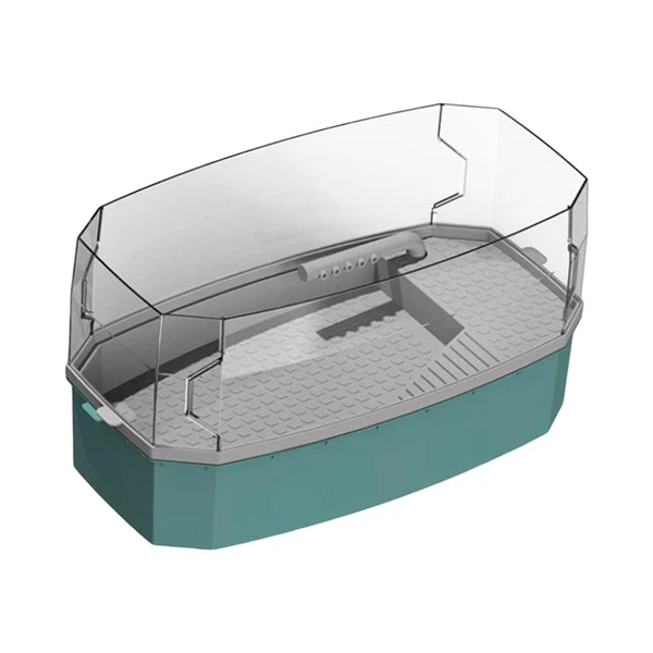 Contemporary Maxbell Detachable Tortoise Turtle Tank with Water Pump Durable for Small Amphibious Small Blue Safe