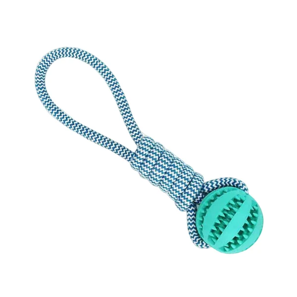 High-Performance Maxbell Dog Ball with Rope Interactive Dog Toy for Puzzle Feeders Dog Rope Toy Blue Original Design