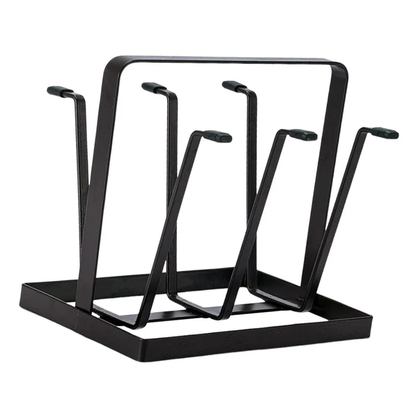 Certified Maxbell steel Bottle Cup Hanging Drying Rack 6 Hook Organizer Rust Resistant Premium Material