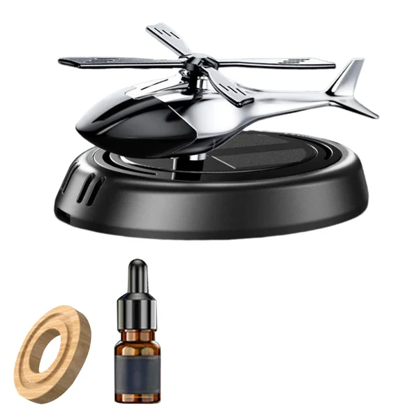 Trusted Maxbell Helicopter Car Air Freshener Office Dual Frequency Mode Solar Autorotation Black Casual