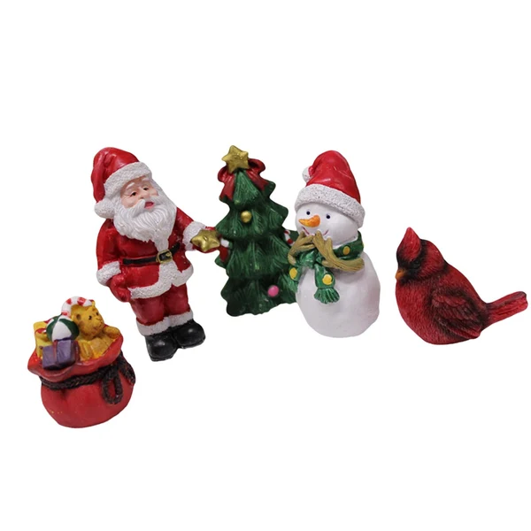 Solid Maxbell Christmas Series Set Santa Claus Photo Prop Figurine for Home Decor Tabletop Proven