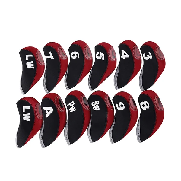 Expertly Made Maxbell Golf Iron Head Covers Set Golf Wedges Headcovers Protector Guard Golfers Red Environmentally Friendly