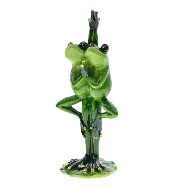 Natural Maxbell Maxbell Funny Frogs Couple Statues Frog Sculpture for Living Room Home Decoration 23cm Sustainable