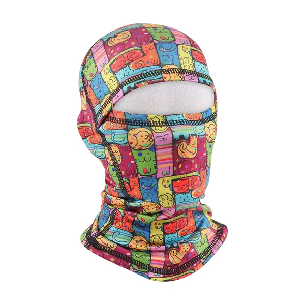 Efficient Maxbell Balaclava Hat Bandana Windproof Neck Warmer for Hiking Snowboarding Riding kitty kid Fast