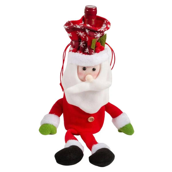 Dependable Maxbell Bottle Cover Bottle Holder Protective Sleeve for Christmas Indoor Party Santa Claus Premium Material