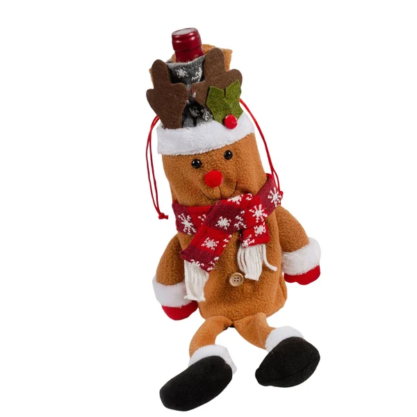 Modern Maxbell Bottle Cover Bottle Holder Protective Sleeve for Christmas Indoor Party Deer Responsible