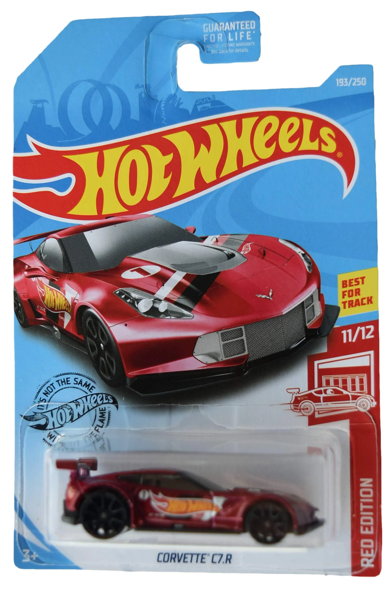 Flexible Hot Wheels Red Edition 11 12 Corvette C7.R 193 250 red Official