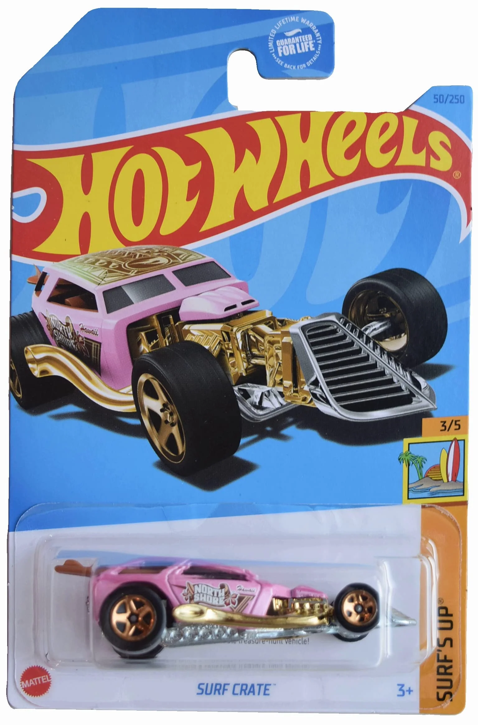 World-Class Hot Wheels Surf Crate Treasure Hunt Surf's Up 3 5 pink Prestigious