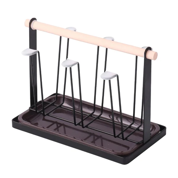 Maxbell Stylish Iron Mug Holder Cup Rack 6 Protective Hooks for Bottles Countertop Black Expertly Made