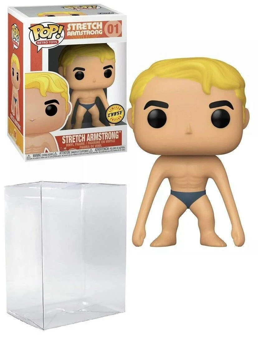 Comfortable Stretch Armstrong Chase Edition Pop 02 Retro Toys Vinyl Figure Bundled with EcoTek Protector to Protect Display Box Casual