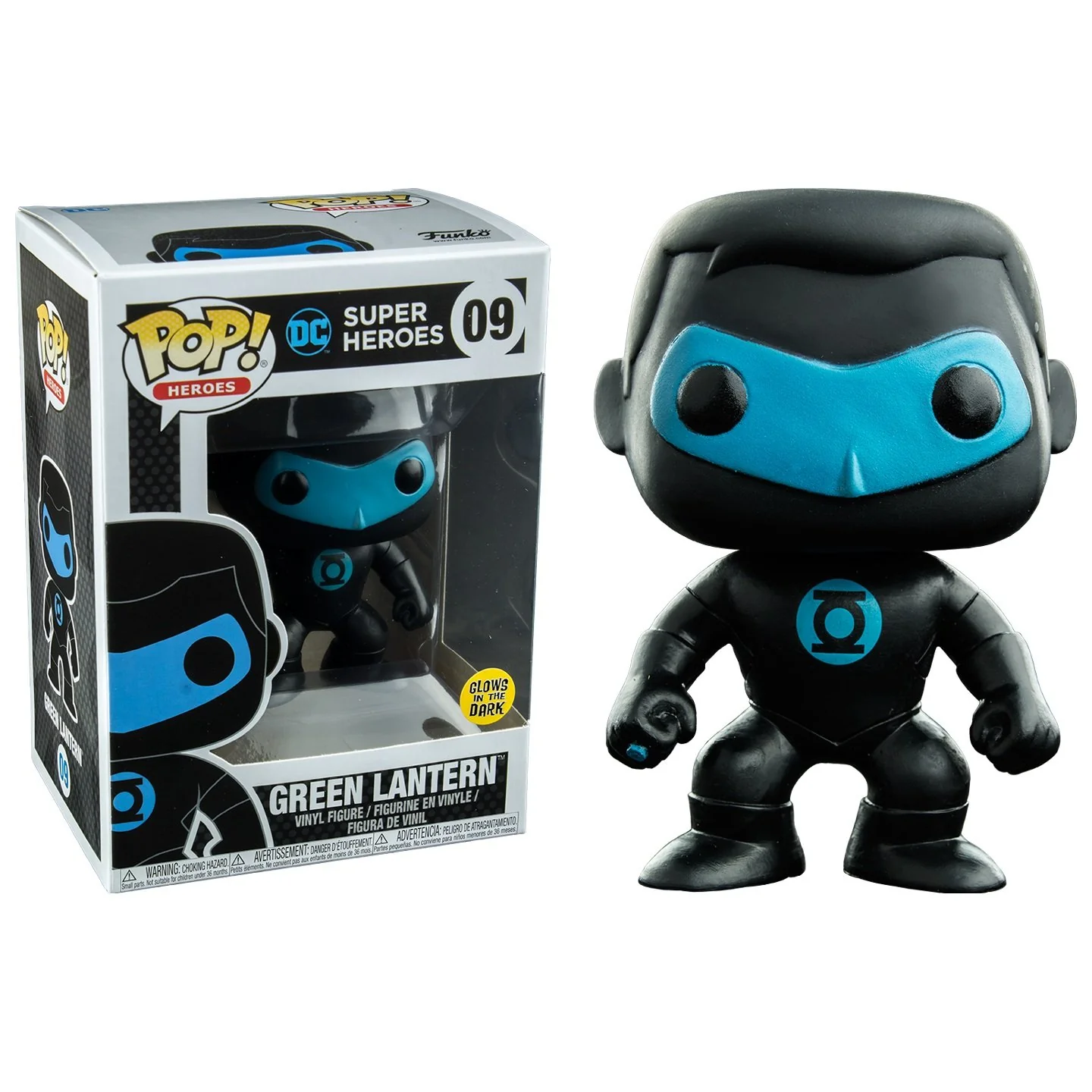 Traditional Funko Pop Vinyl Justice League Green Lantern Silhouette Glow in the Dark Entertainment Earth Exclusive Professional