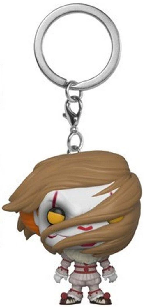 Easy-to-Use Funko Pop Keychain Horror It - Pennywise with Wig Collectible Figure Multicolor Effective