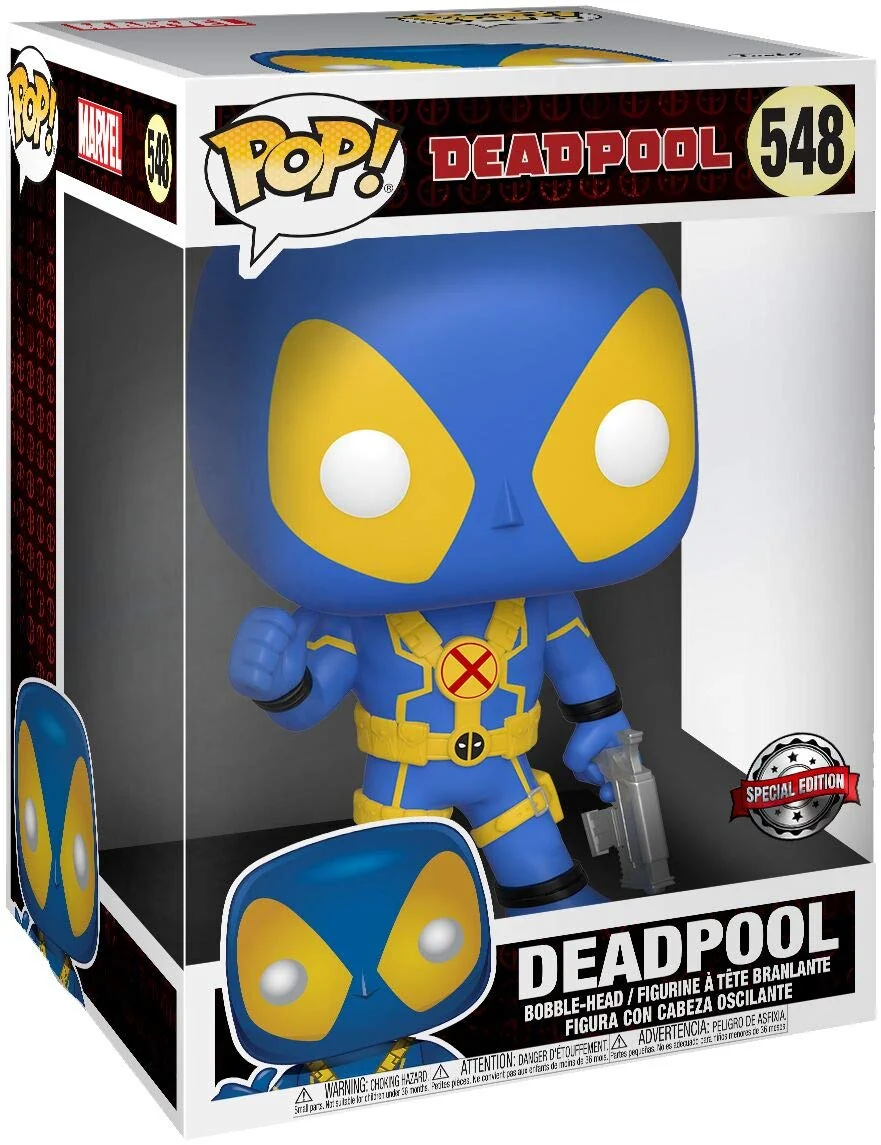 Fine Crafted Funko POP Marvel Deadpool Exclusive 10-Inch Vinyl Bobble Head 548 Super-Size Environmentally Friendly