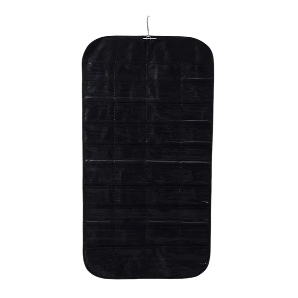 Smart Maxbell Hanging Jewelry Organizer Storage Bag 80 Pockets for Jewelries Women Girls Black Verified
