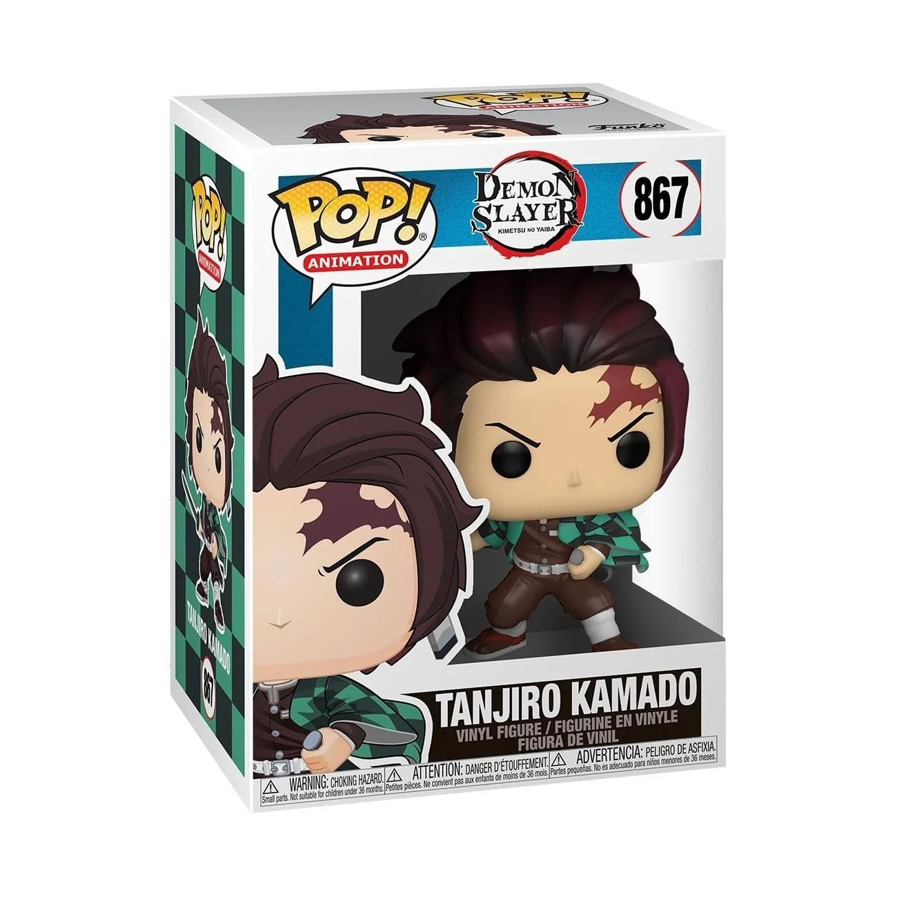 Reliable Funko POP Animation Demon Slayer- Tanjiro Kamado Multicolor Excellent