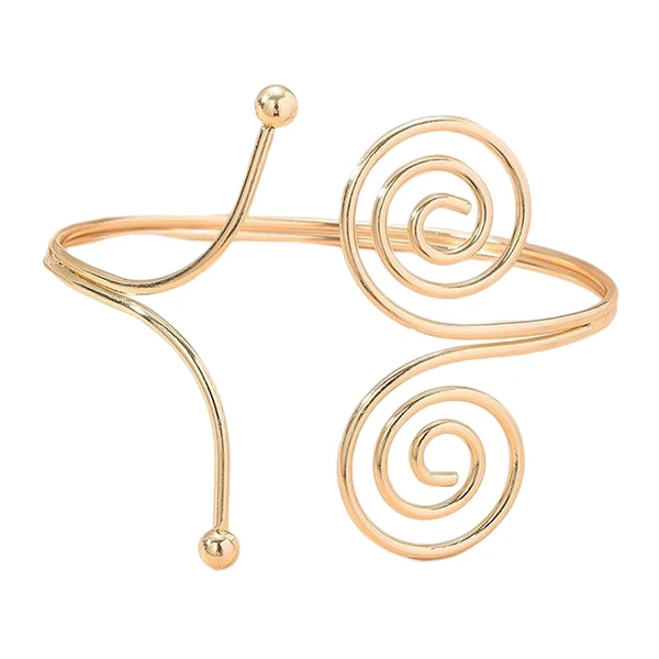 High-Grade Maxbell Arm Upper Bangle Open Armband Fashion Armlets for Summer Party Jewelry Gifts Premium Material