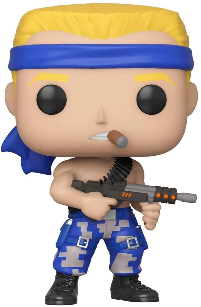 High-Quality Funko Pop Games Contra - Bill Multicolor Professional