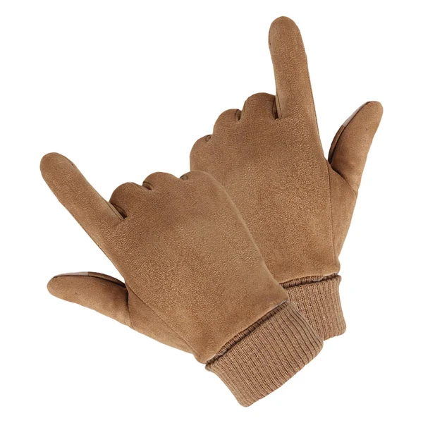 Enhanced Maxbell Maxbell Anti Slip Winter Warm Gloves Mittens Touch Screen Waterproof Soft Mens Brown Durable