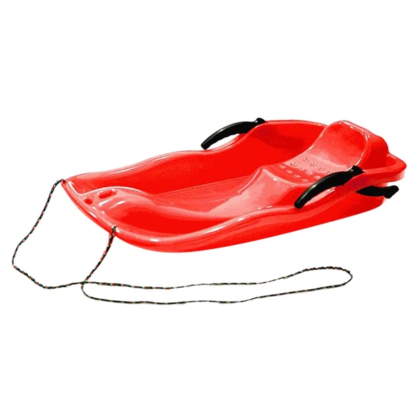 Next-Generation Maxbell Maxbell Snowboard Toboggan Rope Handles Brakes Snow Sledge Master for Winter Outdoor Red Breathable