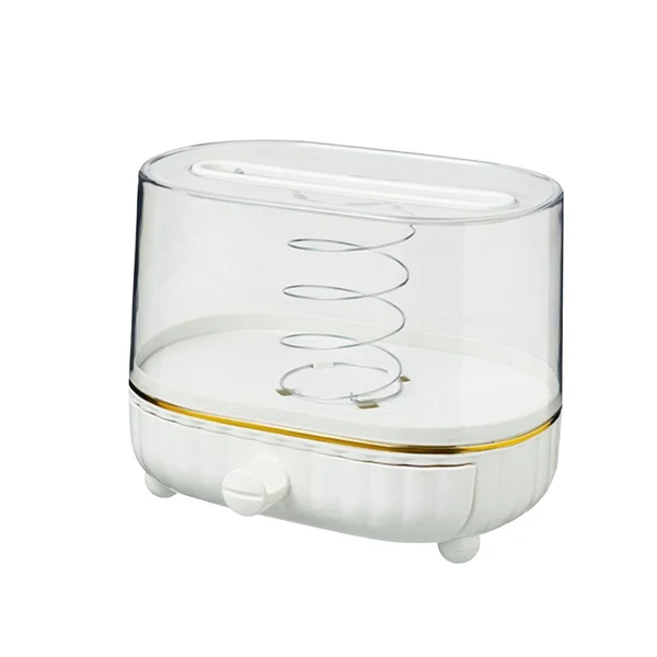 Advanced Maxbell Maxbell Tissue Box Cover Napkin Dispenser Transparent for Living Room Durable Modern White Long-Lasting