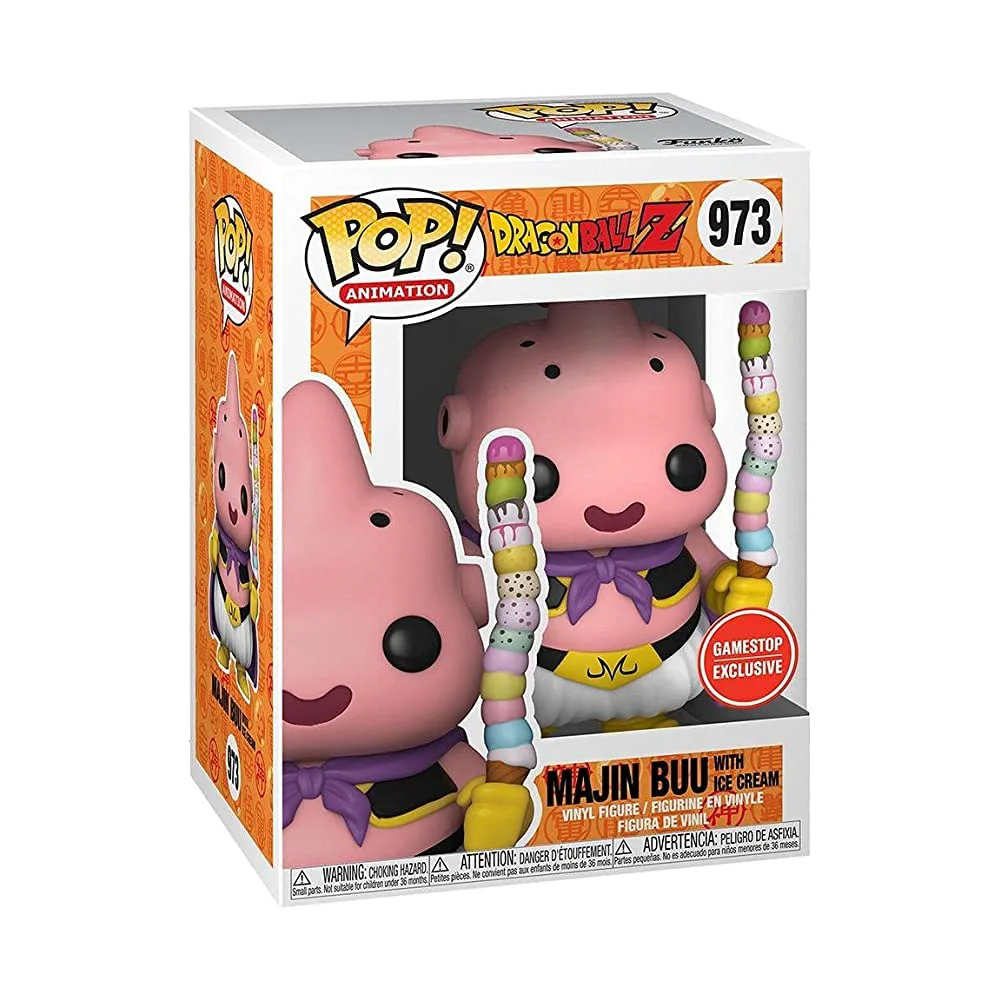 Safe Funko POP Dragon Ball Z Majin Buu with Ice Cream Relaxed