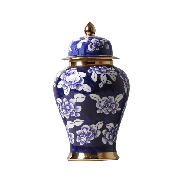 Artisan Maxbell Maxbell Ginger Jar Centerpiece Glazed Smooth for Home Living Room Floral Arrangement Practical