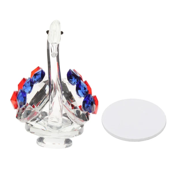 Sophisticated Maxbell Maxbell Statues Sculptures Birthday Anniversary Party Swan Crystak Figurines Home Blue Red World-Class