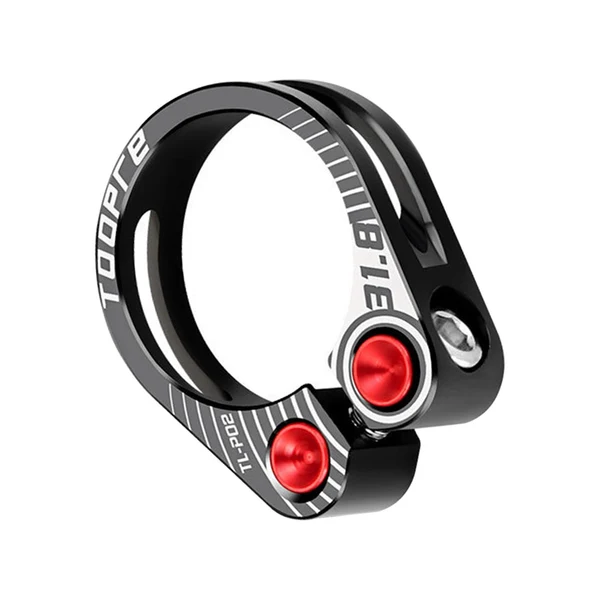Trendy Maxbell Maxbell Aluminum Alloy Bicycle Seatpost Clamp Bike Seatpost Clip for Folding Bikes 31.8mm Black Smooth