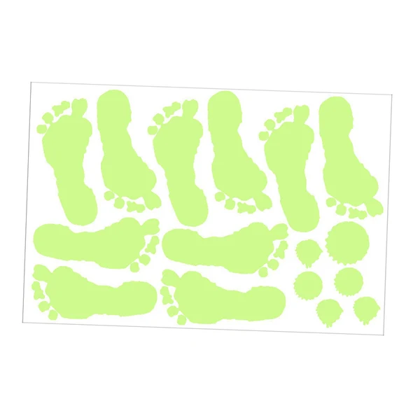 Breathable Maxbell Maxbell Halloween Wall Sticker Decal Window Clings Party Supplies Door Playroom footprint green Elegant