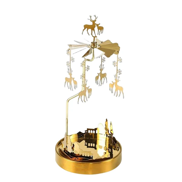 Premium Maxbell Rotating Candle Holder Candlestick for Dinner Table Living Room Ornament Sustainable