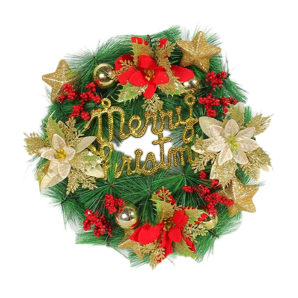Premium Maxbell Artificial Christmas Wreath Xmas Wreath for Door Hanging Decoration Powerful