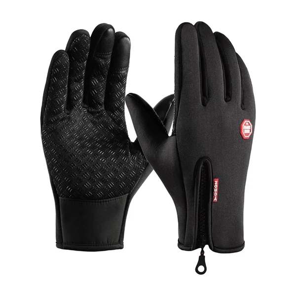 Natural Maxbell Winter Gloves Windproof Insulated for Motorcycle Cycling Adults Unisex XL Black Solid