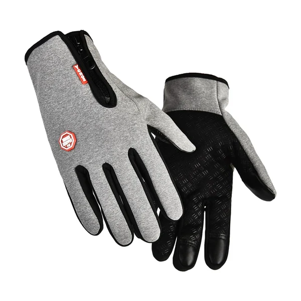 Powerful Maxbell Winter Gloves Windproof Insulated for Motorcycle Cycling Adults Unisex M Gray Comfortable