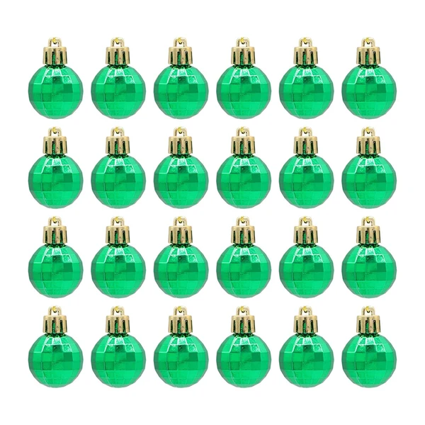 Contemporary Maxbell 24 Pieces Christmas Balls Rustic Ball Ornament for Party Decor Green Unique