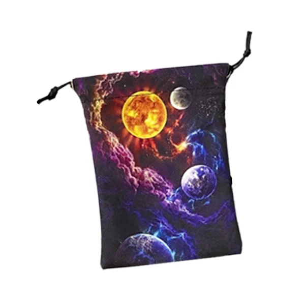 Relaxed Maxbell Drawstring Bag Jewelry Holder Tarot Card Pouch for Travel Packaging Party Style A Stylish