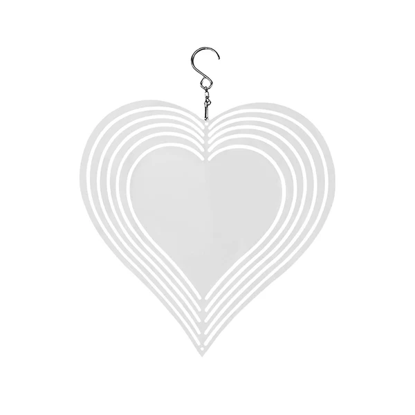 Superior Maxbell Heat Sublimation Wind Chimes Blank Metal Crafts Hollow Out Wind Turntable Heart Certified