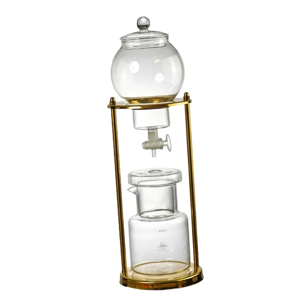 Verified Maxbell Ice Drip Coffee Pot Dripper Bottle Iced Coffee Maker 600ml for camping Fine Crafted